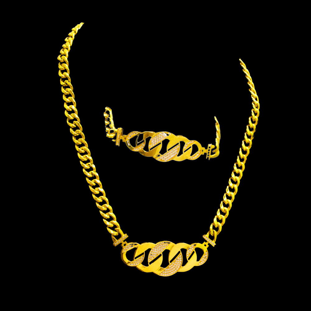 21K Gold Necklace Set